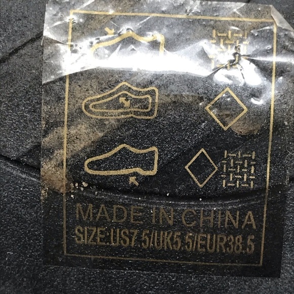 Qupid Black Ankle Strap Heeled Sandals Size: 7.5 - Picture 9 of 10